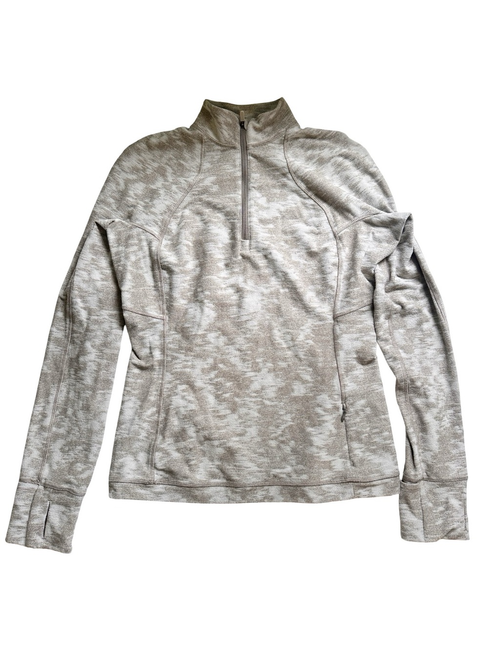 Lululemon Its Rulu Run Half-Zip Data Rush Mini Jacquard White Opal Rover 8 - Picture 4 of 12